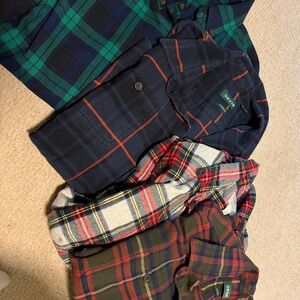 Plaid Flannel Shirt Bundle: all 2X (two Orvis, one LLBean, one Land’s End)